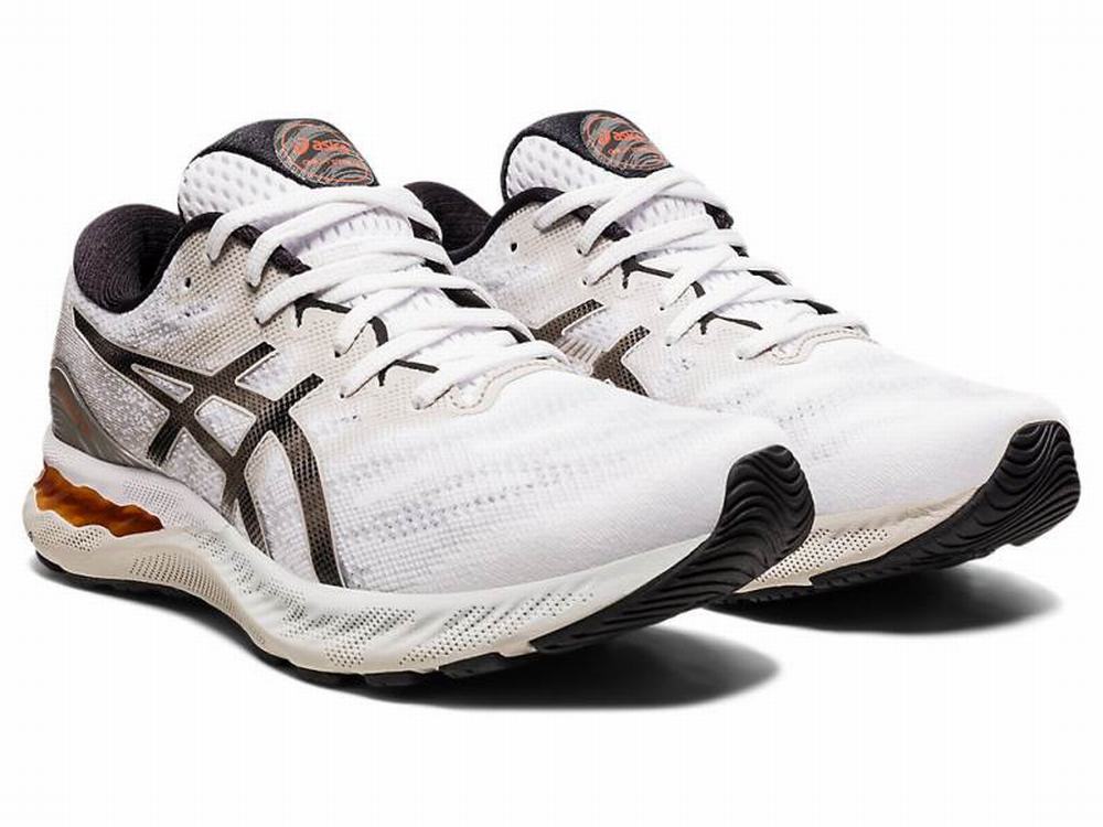 Asics GEL-NIMBUS 23 Men's Running Shoes White / Grey | NIF318054