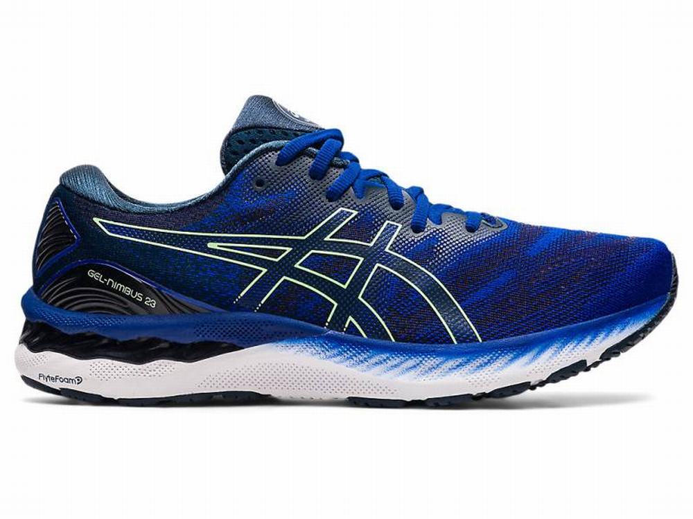 Asics GEL-NIMBUS 23 Men's Running Shoes Dark Blue | VQD465807