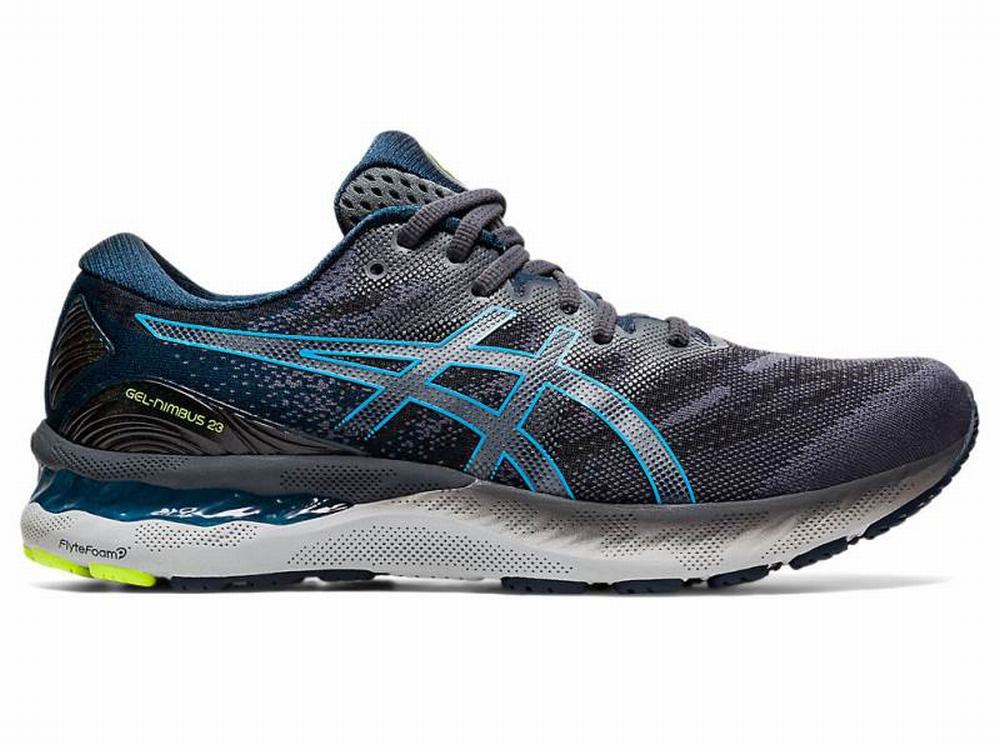 Asics GEL-NIMBUS 23 Men's Running Shoes Grey / Black | XQM512043