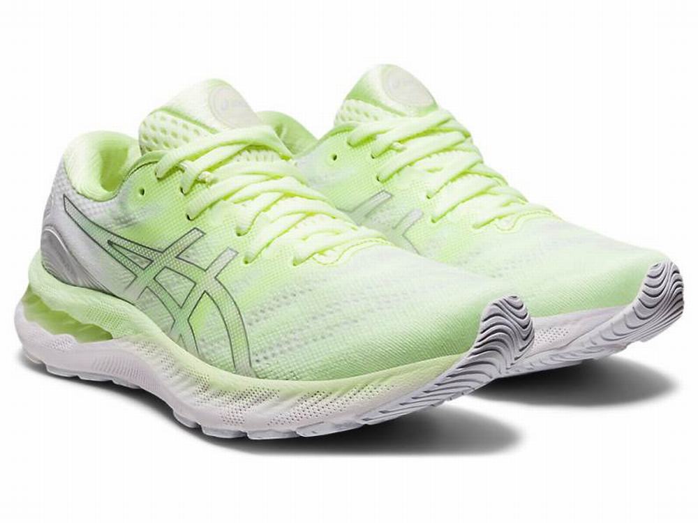 Asics GEL-NIMBUS 23 Women's Running Shoes Yellow / Silver | IVC928314