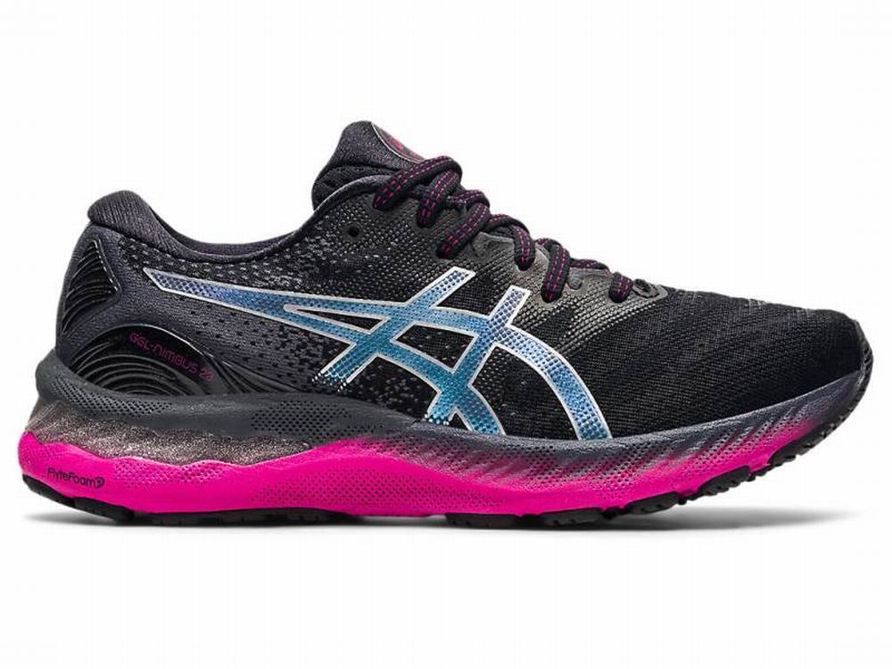 Asics GEL-NIMBUS 23 Women's Running Shoes Black / Silver | LXV406295