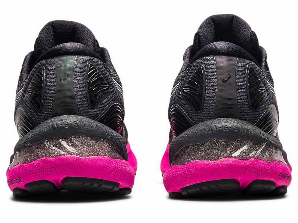 Asics GEL-NIMBUS 23 Women's Running Shoes Black / Silver | LXV406295