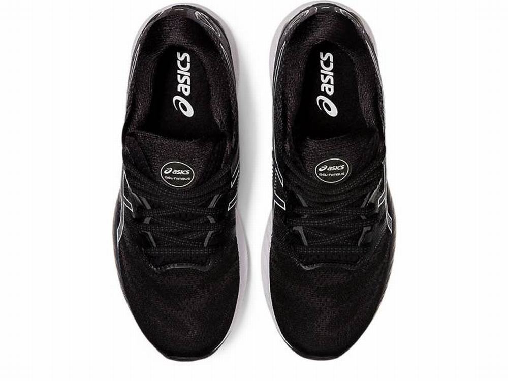 Asics GEL-NIMBUS 23 Women's Running Shoes Black / White | QEZ480593