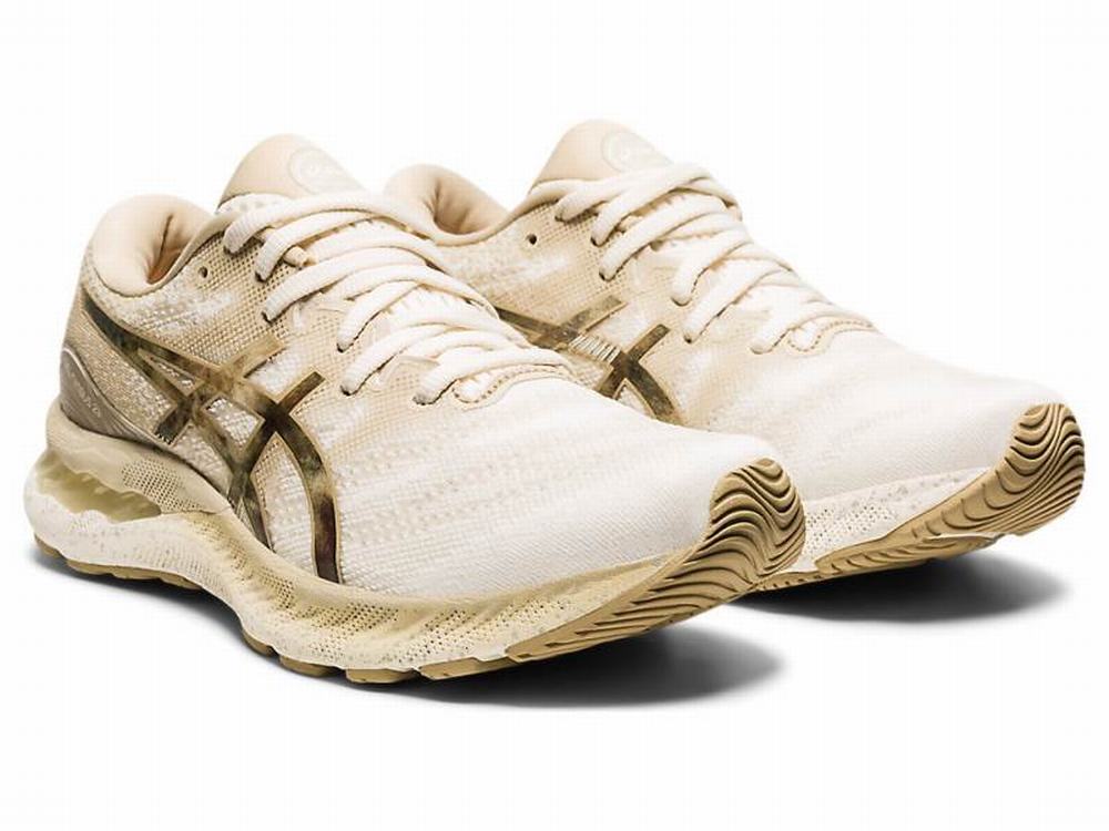 Asics GEL-NIMBUS 23 Women's Running Shoes Cream | TLH162453