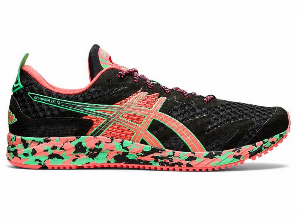 Asics GEL-NOOSA TRI 12 Men's Running Shoes Black / Coral | PKL532094