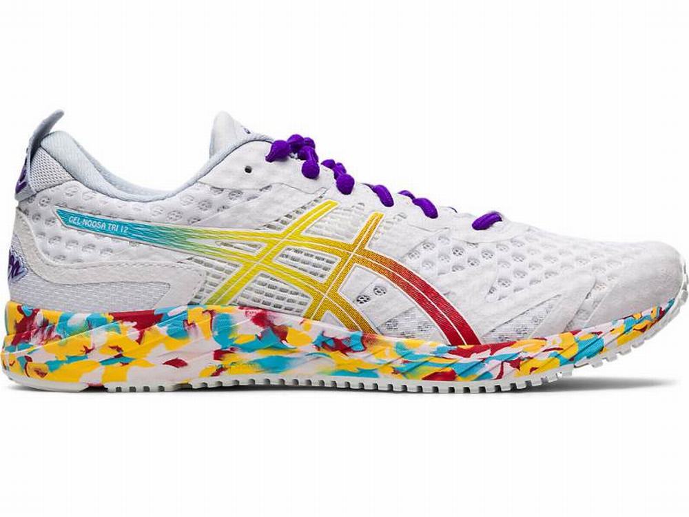 Asics GEL-NOOSA TRI 12 Women's Running Shoes White / Red | FVG852610