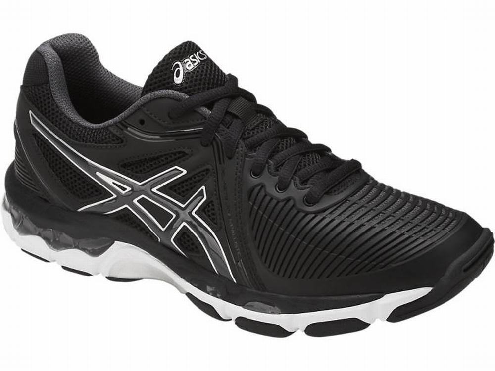 Asics GEL-Netburner Ballistic Women's Volleyball Shoes Black / White / Dark Grey | MQC194068