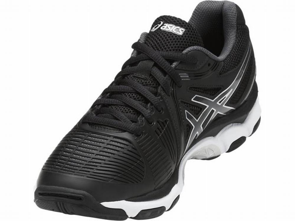 Asics GEL-Netburner Ballistic Women's Volleyball Shoes Black / White / Dark Grey | MQC194068