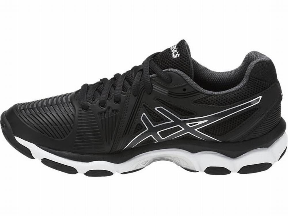 Asics GEL-Netburner Ballistic Women's Volleyball Shoes Black / White / Dark Grey | MQC194068