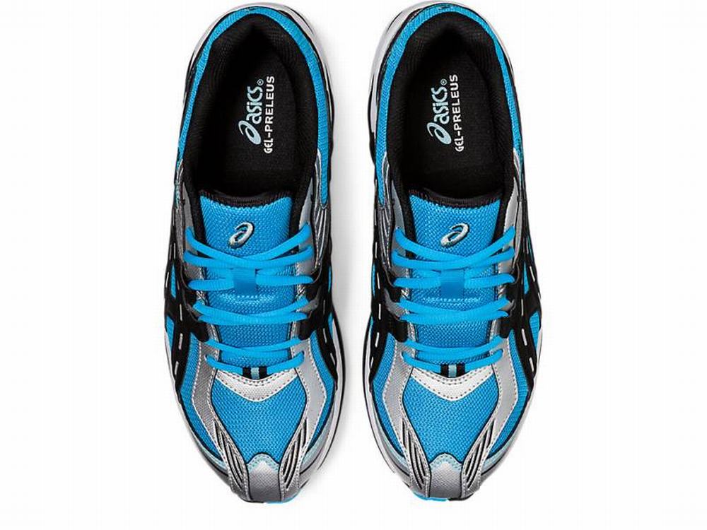 Asics GEL-PRELEUS Men's Sneakers Black / Blue | DAK405987