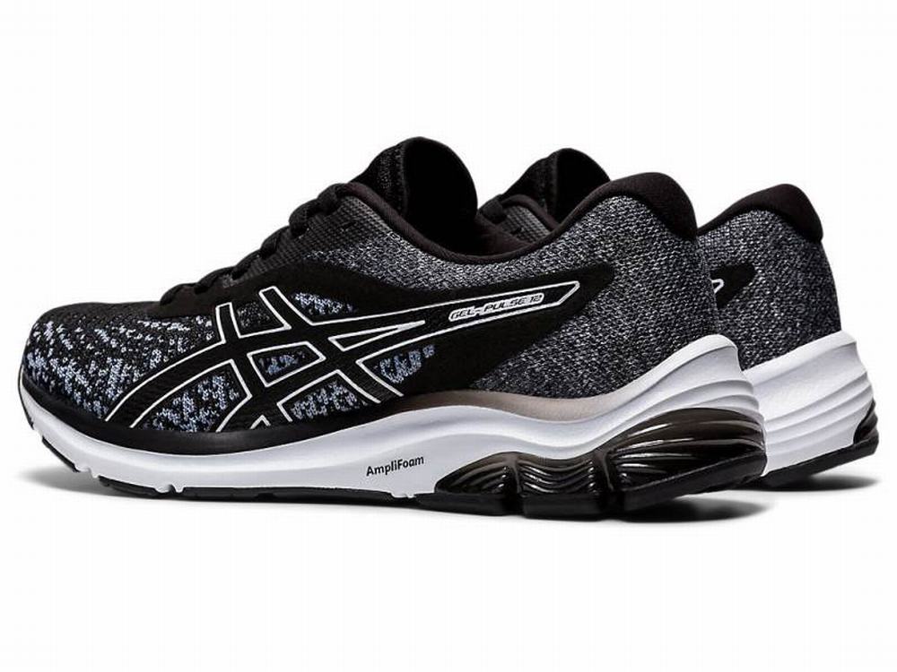 Asics GEL-PULSE 12 Knit Women's Running Shoes Black | MER148503