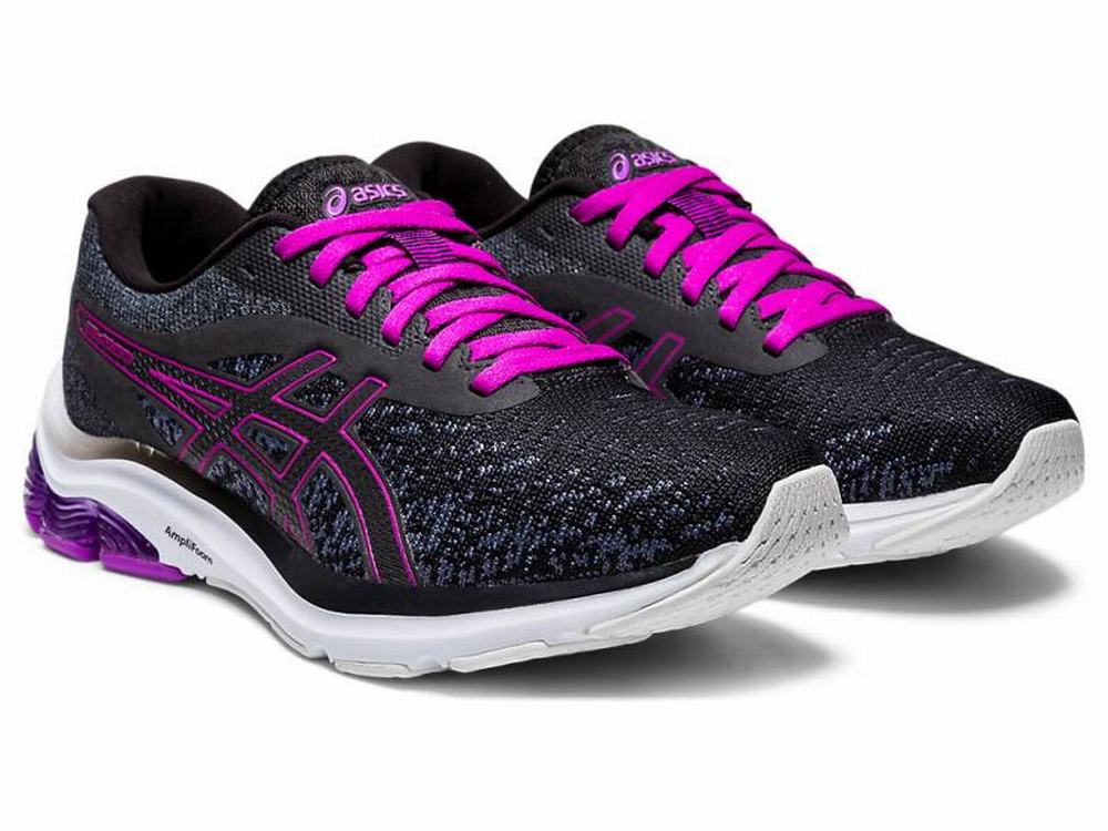 Asics GEL-PULSE 12 Knit Women's Running Shoes Deep Grey | UYN834729