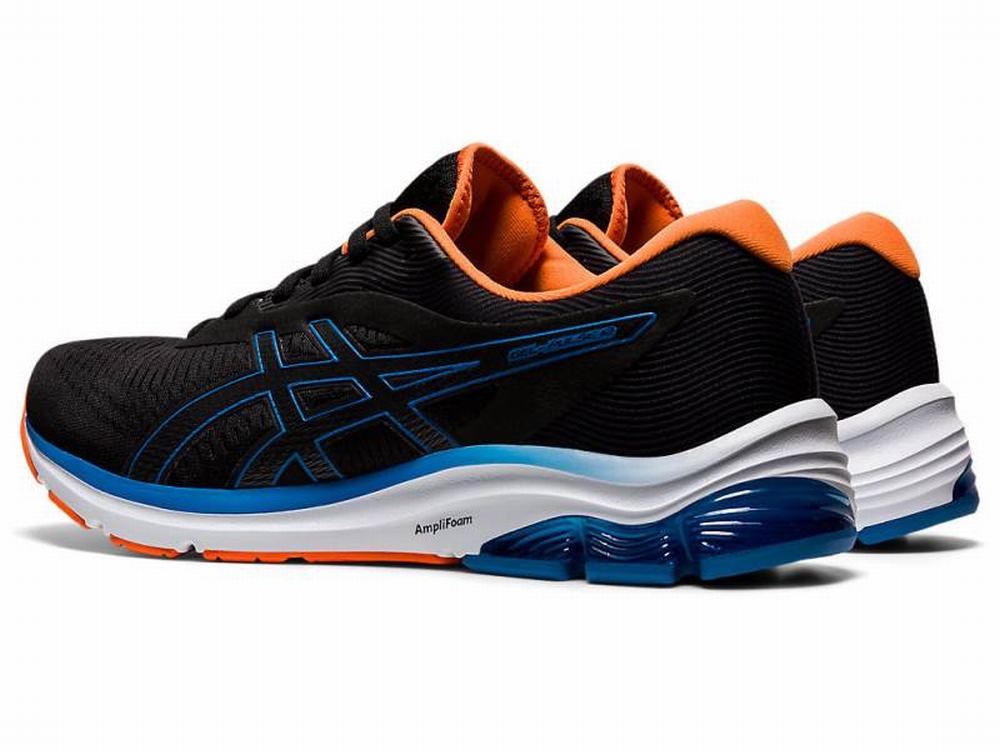 Asics GEL-PULSE 12 Men's Running Shoes Black / Blue | WOJ852769