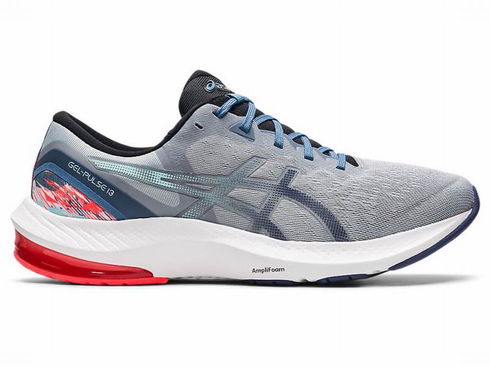 Asics GEL-PULSE 13 Men\'s Running Shoes Grey / Blue | WCX654720