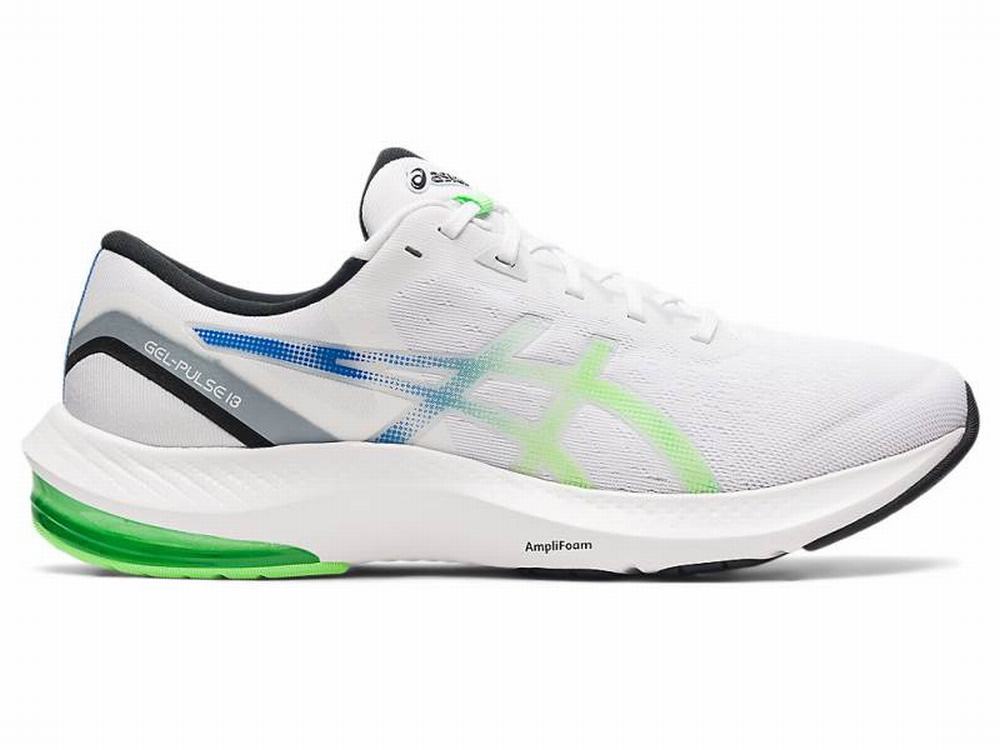 Asics GEL-PULSE 13 Men\'s Running Shoes White / Light Green | GWM762918