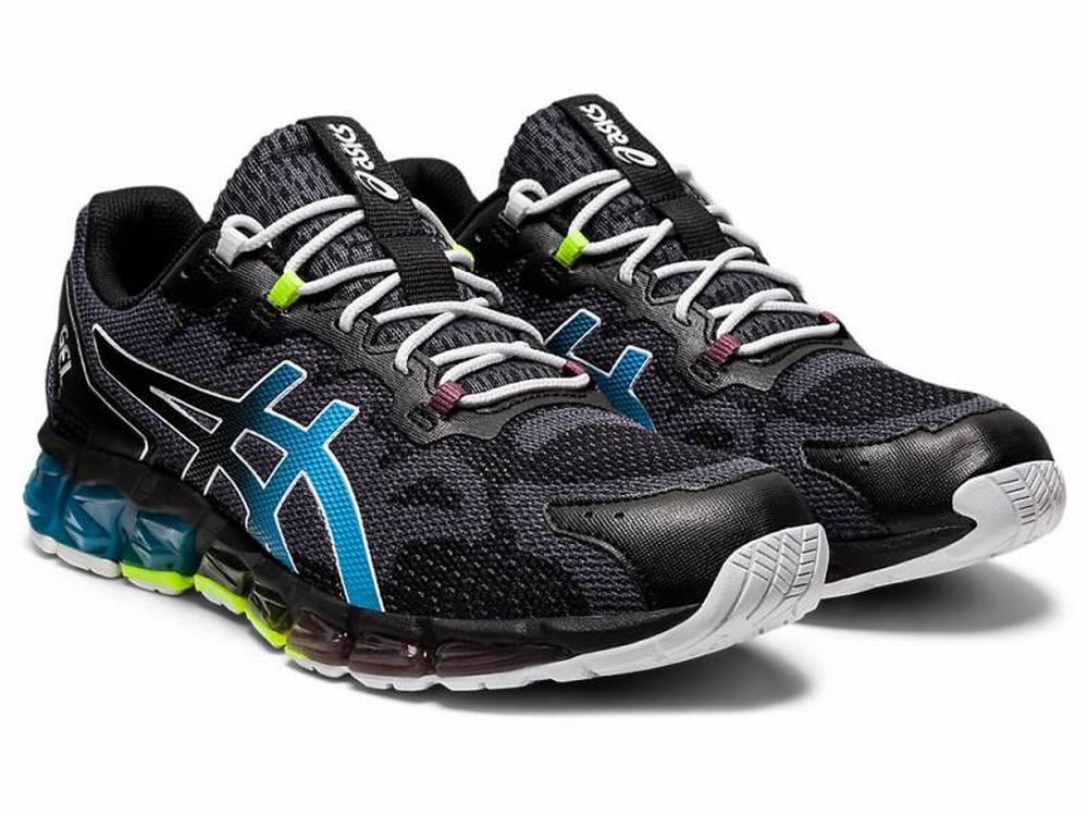 Asics GEL-QUANTUM 360 6 Men's Sneakers Black / Blue | LZJ268730