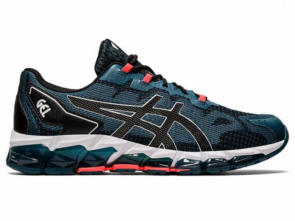 Asics GEL-QUANTUM 360 6 Men's Sneakers Black / Blue | SPC451837