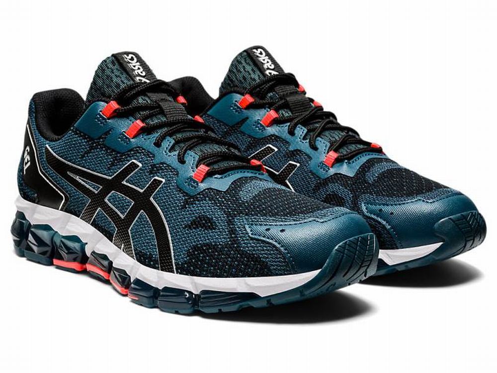 Asics GEL-QUANTUM 360 6 Men's Sneakers Black / Blue | SPC451837