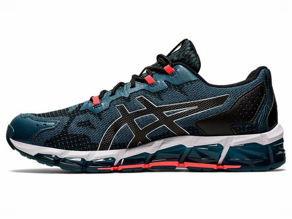 Asics GEL-QUANTUM 360 6 Men's Sneakers Black / Blue | SPC451837