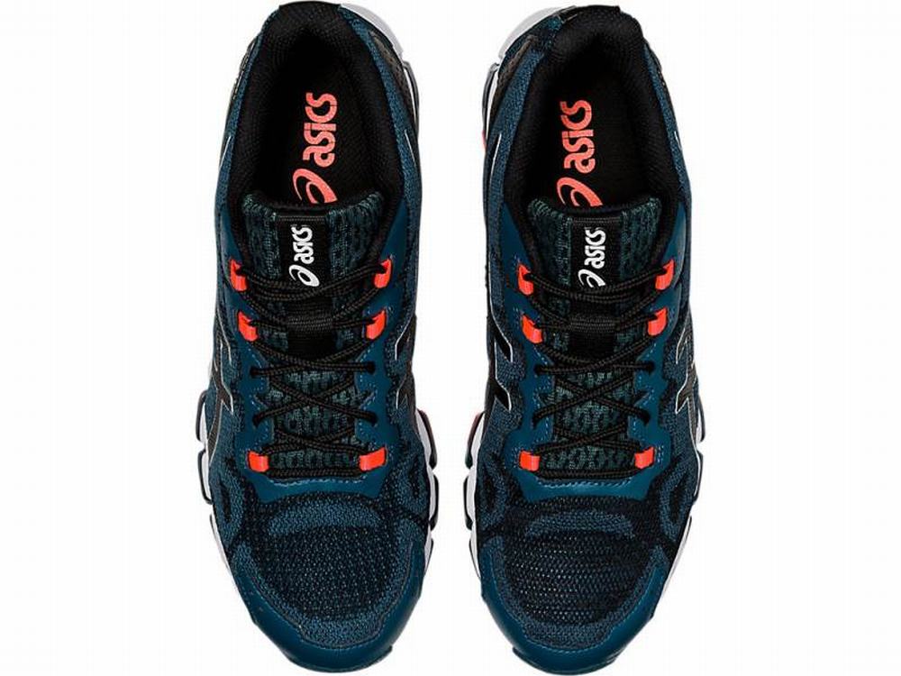 Asics GEL-QUANTUM 360 6 Men's Sneakers Black / Blue | SPC451837