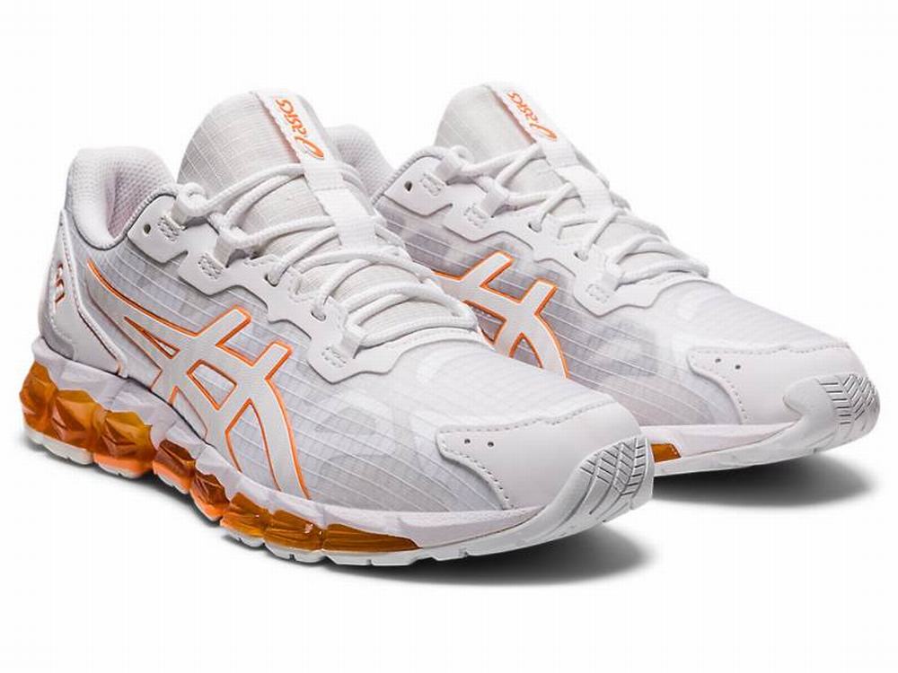 Asics GEL-QUANTUM 360 6 Women's Sneakers White / Orange | VUW786134