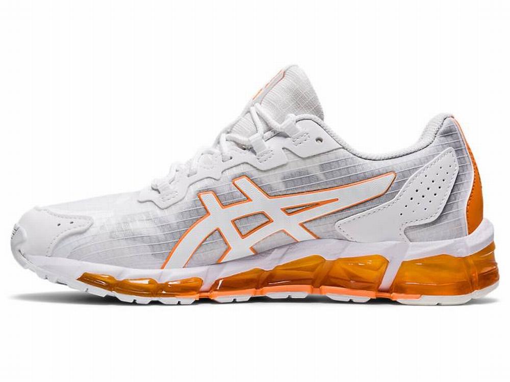 Asics GEL-QUANTUM 360 6 Women's Sneakers White / Orange | VUW786134