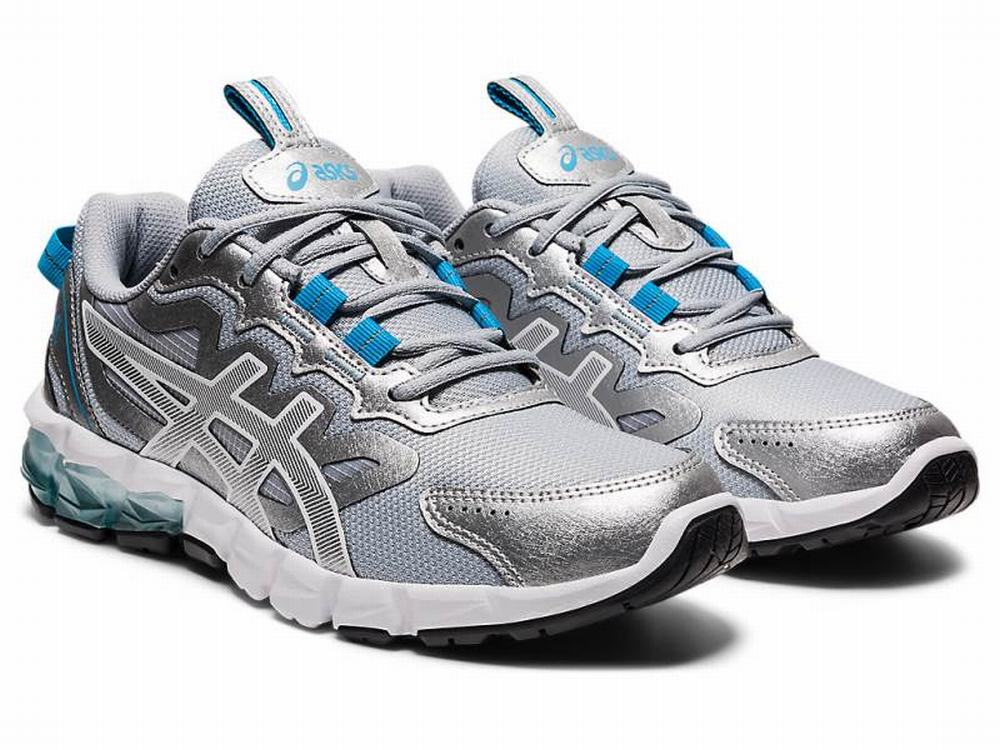 Asics GEL-QUANTUM 90 3 Women's Sneakers Silver / Blue | ZUG674189