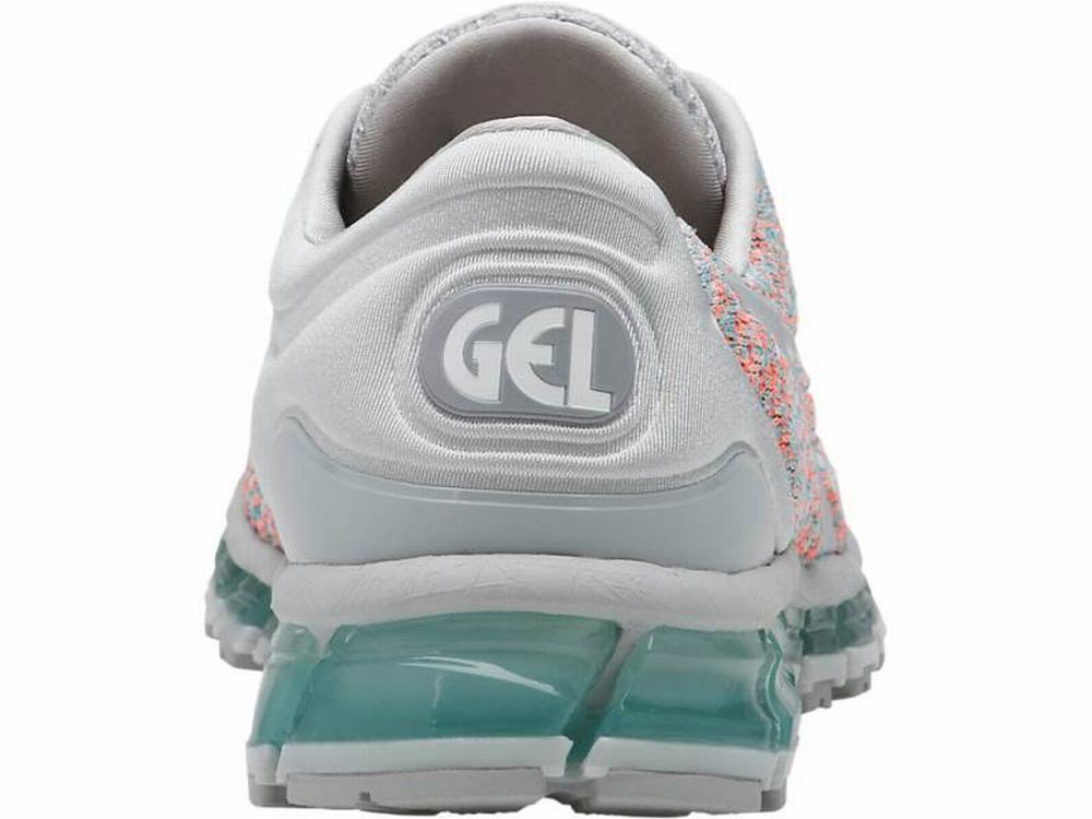 Asics GEL-Quantum 360 Knit Women's Sneakers Orange / Grey / Blue | PNY045789