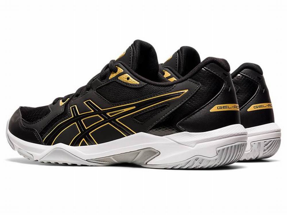 Asics GEL-ROCKET 10 Men's Volleyball Shoes Black / Gold | CLZ420618