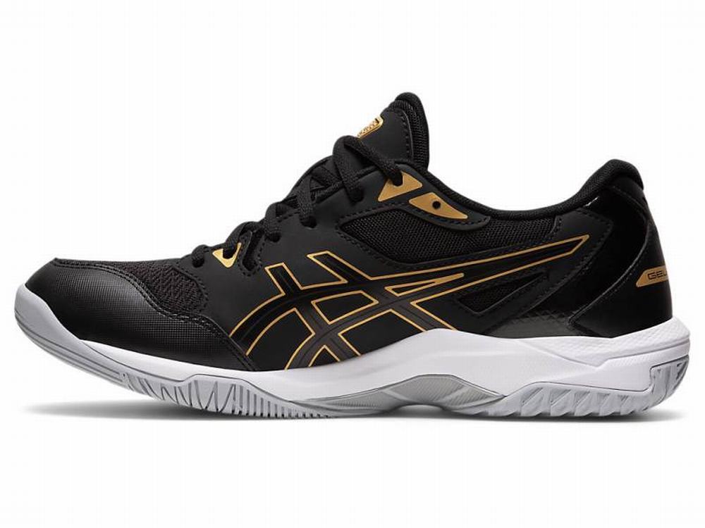 Asics GEL-ROCKET 10 Men's Volleyball Shoes Black / Gold | CLZ420618