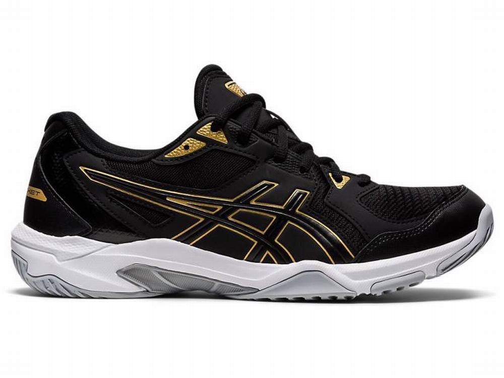 Asics GEL-ROCKET 10 Men\'s Volleyball Shoes Black / Gold | CLZ420618