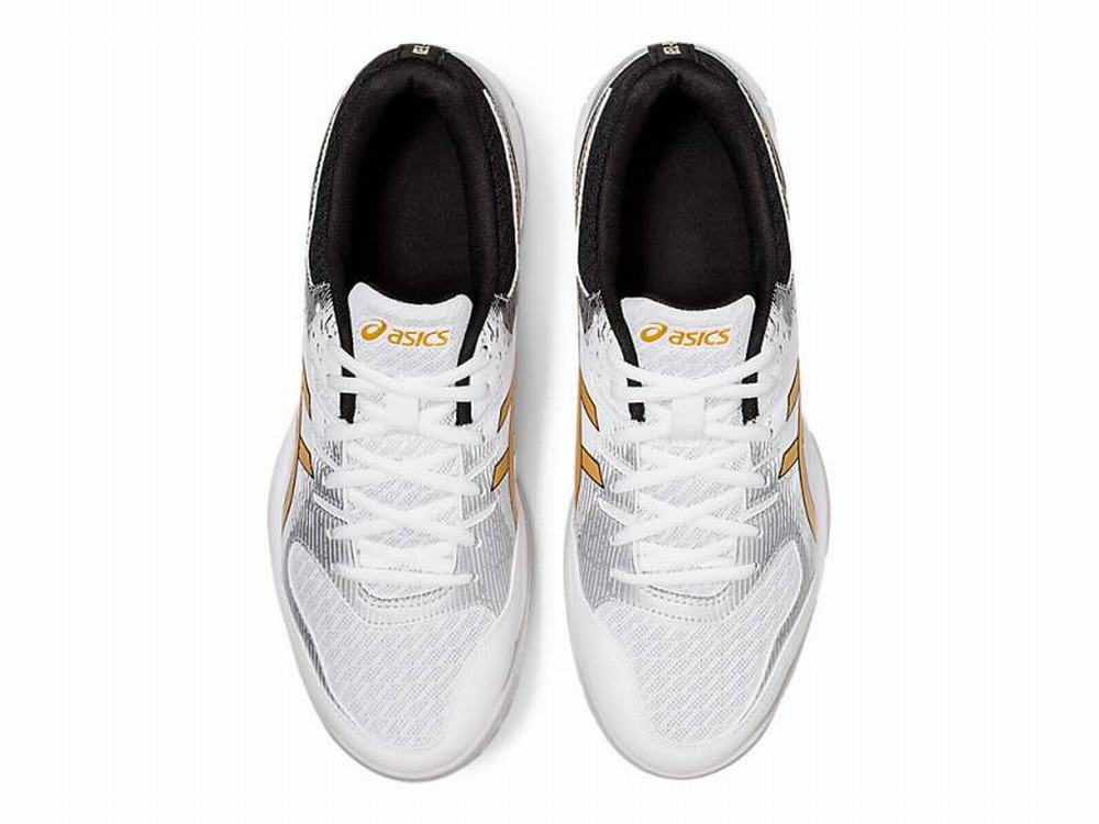 Asics GEL-ROCKET 9 Men's Volleyball Shoes White / Gold | AEJ168950