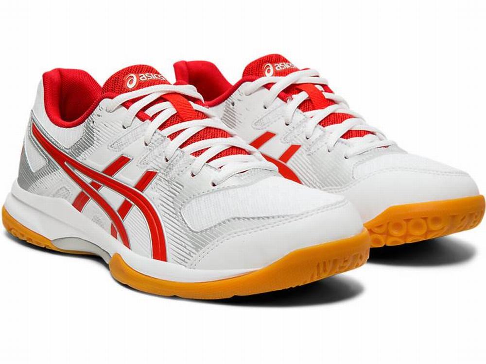 Asics GEL-ROCKET 9 Women's Sneakers White / Red | OSN274891