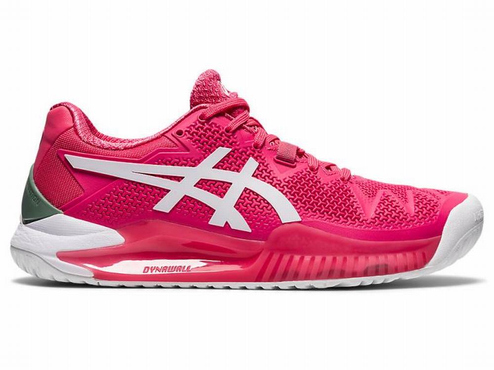 Asics GEL-Resolution 8 Women's Tennis Shoes Pink / White | TDP123056