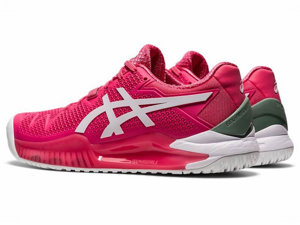 Asics GEL-Resolution 8 Women's Tennis Shoes Pink / White | TDP123056