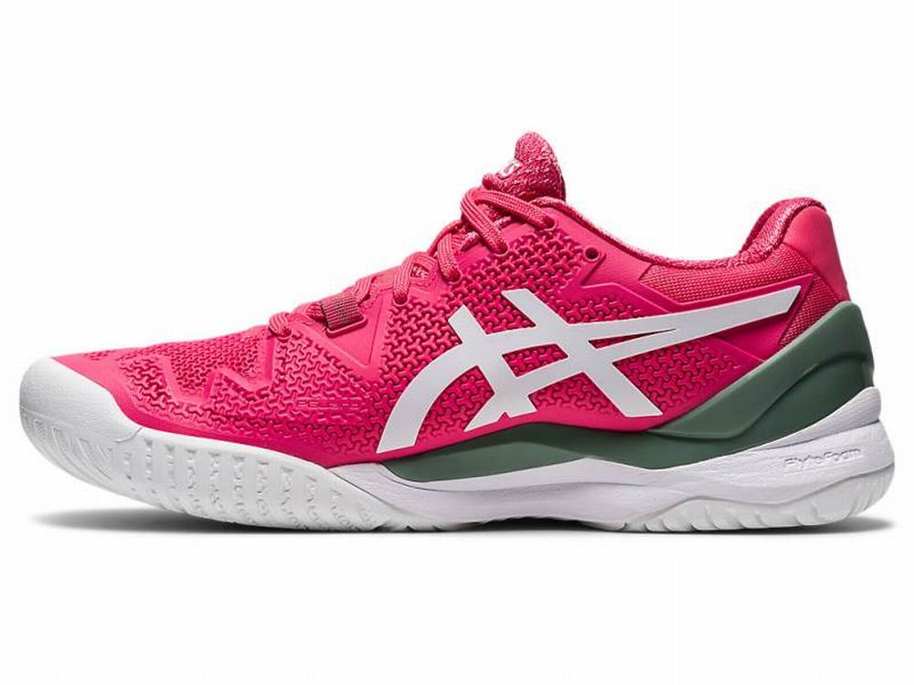 Asics GEL-Resolution 8 Women's Tennis Shoes Pink / White | TDP123056