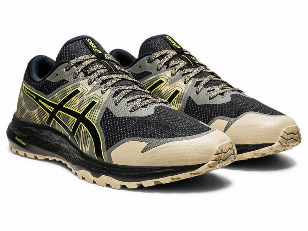 Asics GEL-SCRAM 6 Men's Trail Running Shoes Black / Light Green | ZHG912084