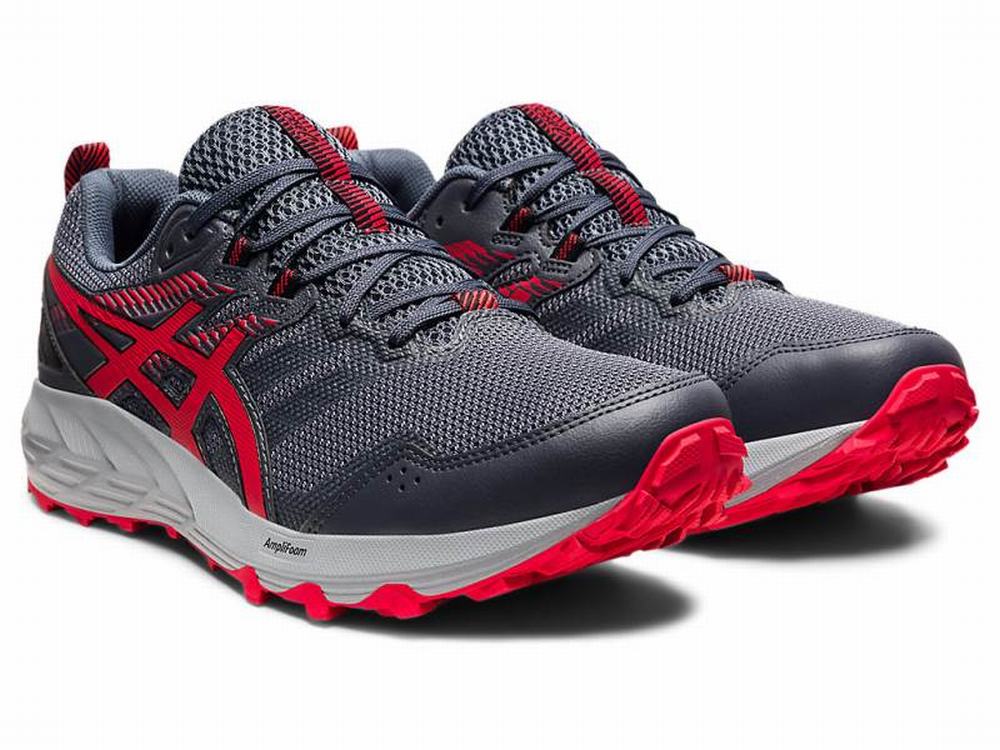 Asics GEL-SONOMA 6 Men's Trail Running Shoes Grey / Red | MZI179260