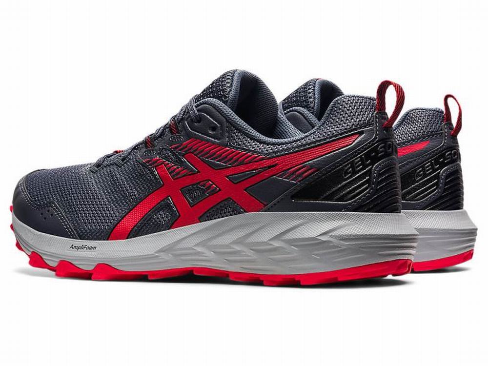 Asics GEL-SONOMA 6 Men's Trail Running Shoes Grey / Red | MZI179260