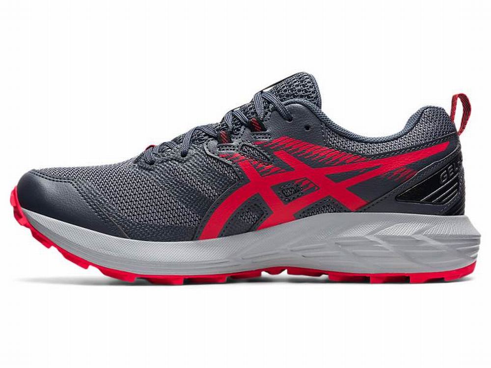 Asics GEL-SONOMA 6 Men's Trail Running Shoes Grey / Red | MZI179260