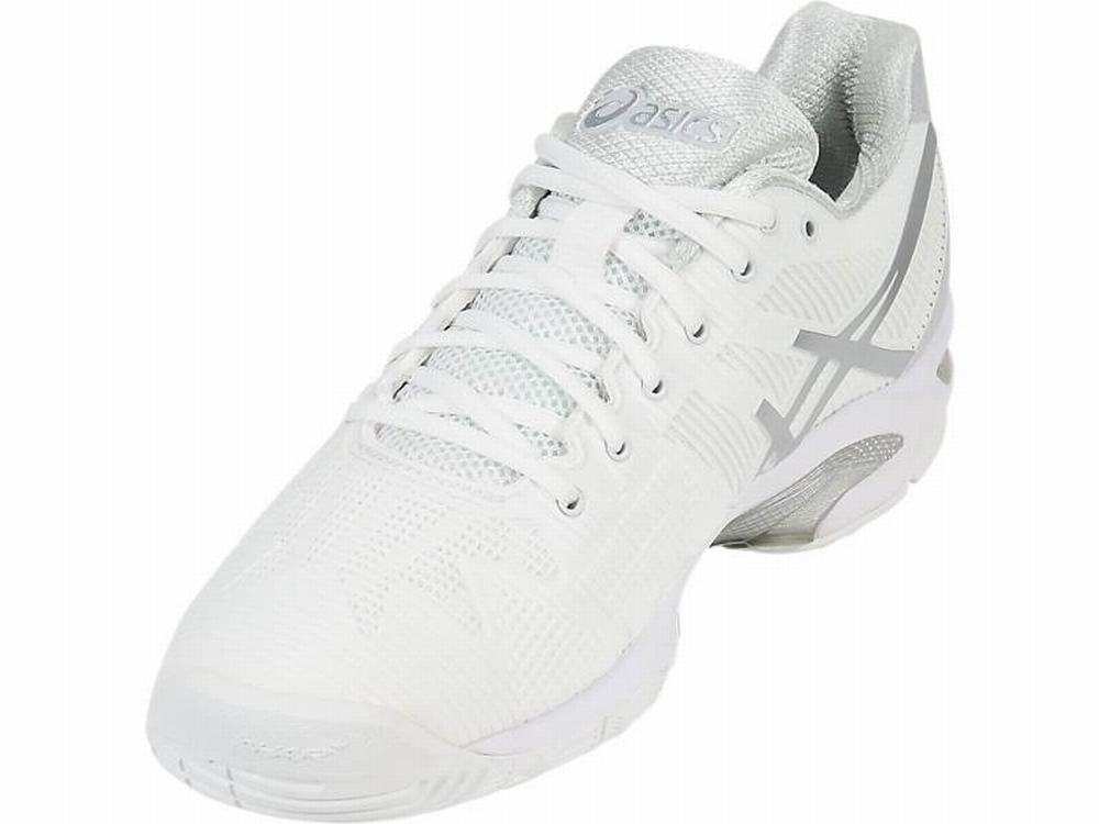 Asics GEL-Solution Speed 3 Women's Tennis Shoes White / Silver | NKT305192