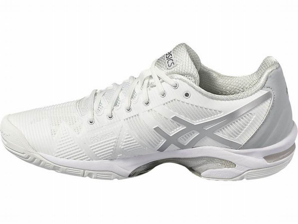 Asics GEL-Solution Speed 3 Women's Tennis Shoes White / Silver | NKT305192