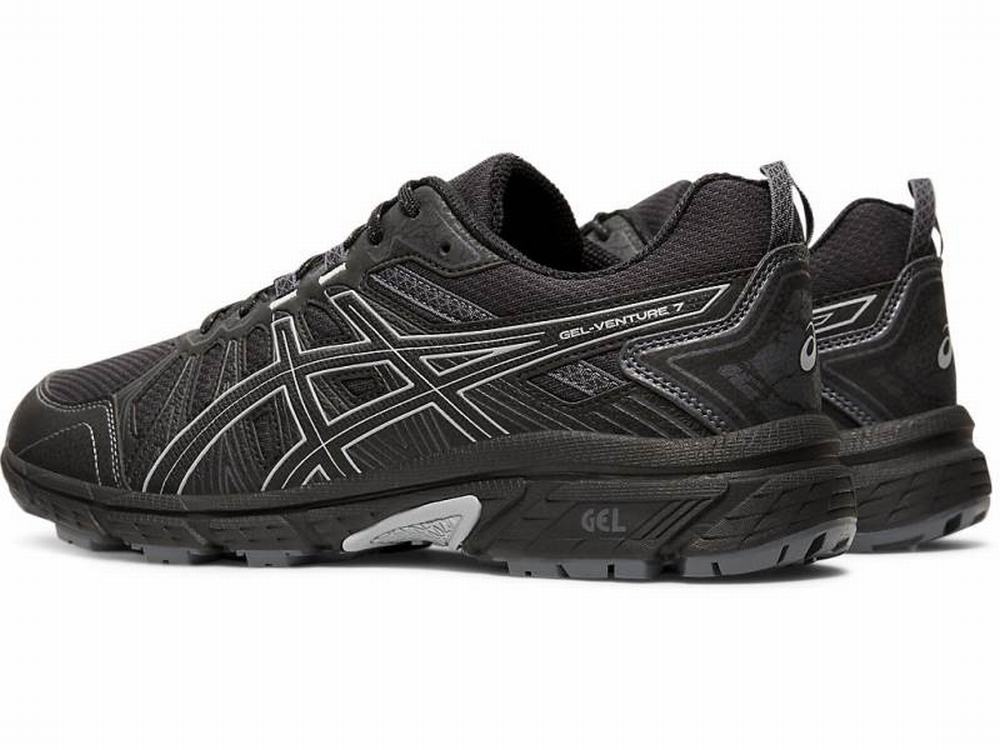 Asics GEL-VENTURE 7 (4E) Men's Trail Running Shoes Black | CQD925831