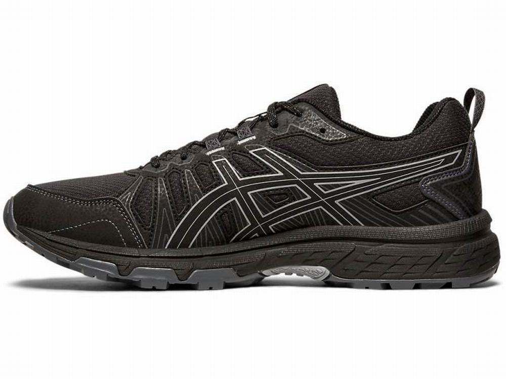 Asics GEL-VENTURE 7 (4E) Men's Trail Running Shoes Black | CQD925831