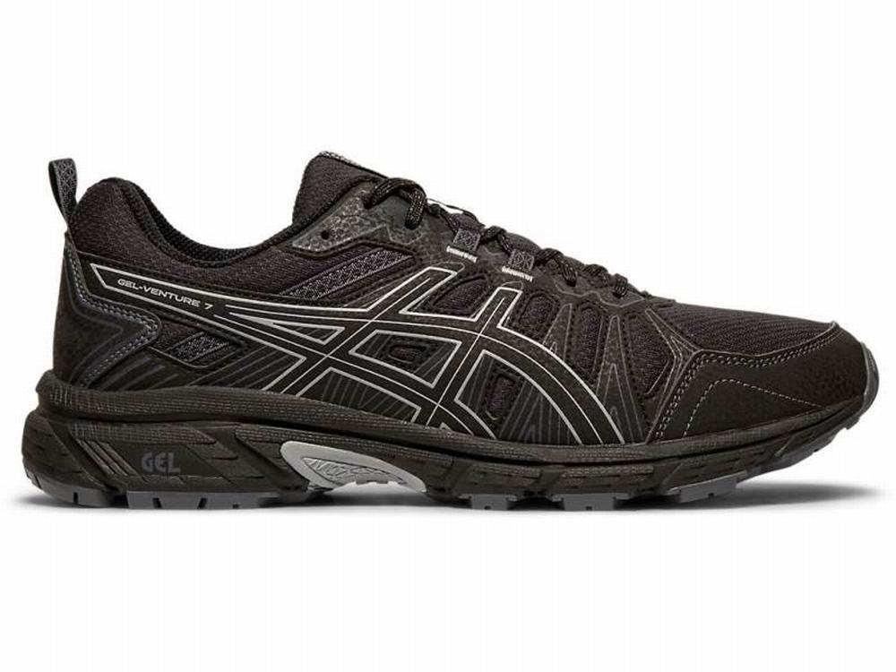 Asics GEL-VENTURE 7 (4E) Men\'s Trail Running Shoes Black | CQD925831