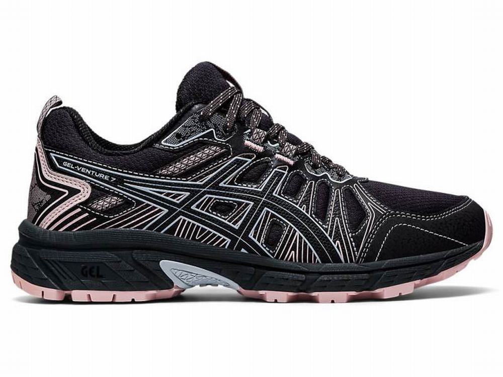 Asics GEL-VENTURE 7 Women\'s Trail Running Shoes Deep Grey / Black | OCK923087