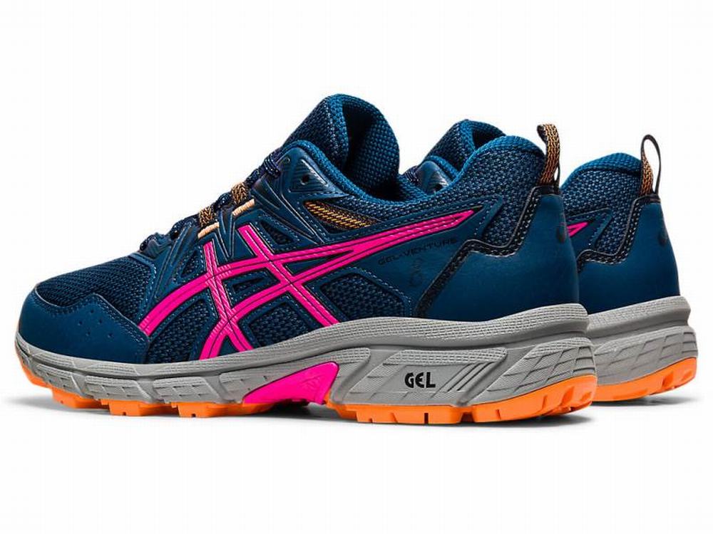 Asics GEL-VENTURE 8 (D) Women's Trail Running Shoes Blue / Pink | DOL015932