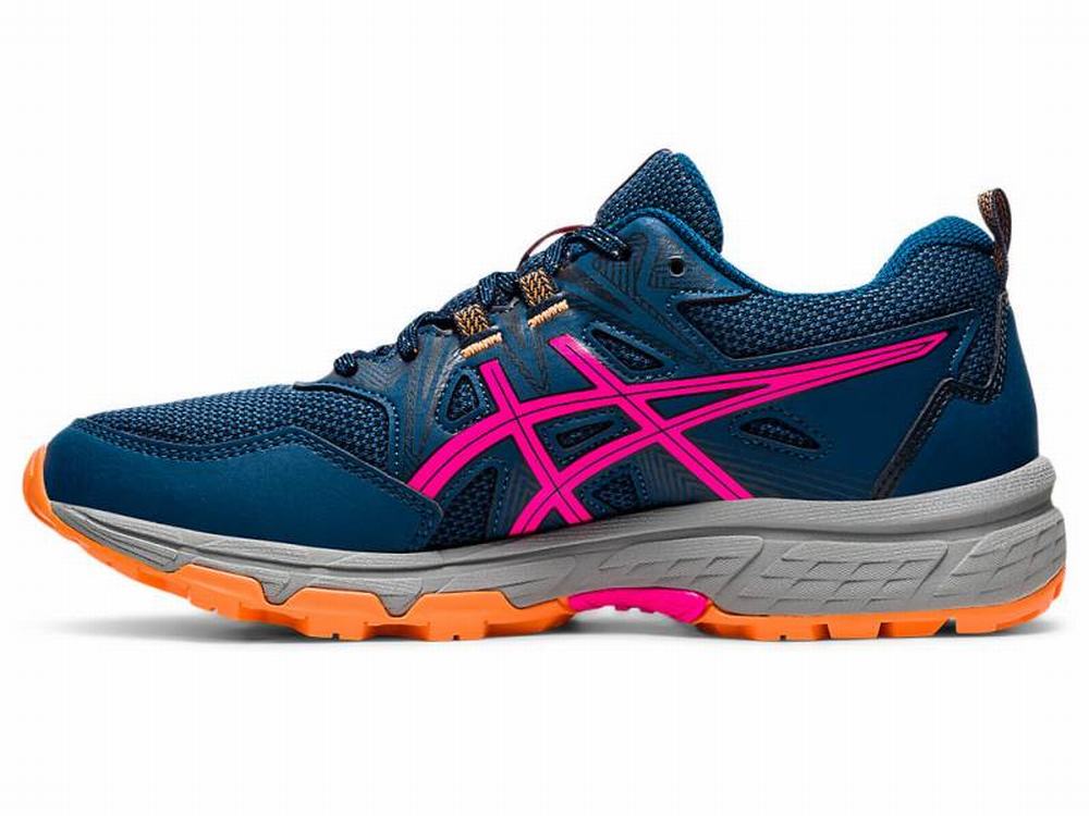 Asics GEL-VENTURE 8 (D) Women's Trail Running Shoes Blue / Pink | DOL015932