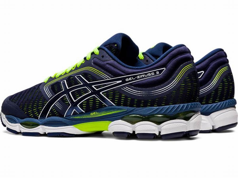 Asics GEL-ZIRUSS 3 Men's Running Shoes Navy / Yellow | SHA745920