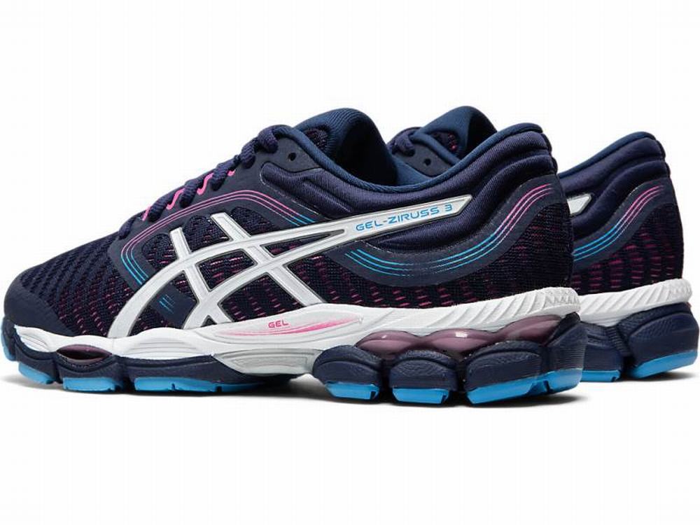 Asics GEL-ZIRUSS 3 Women's Running Shoes Navy / White | YZH493107